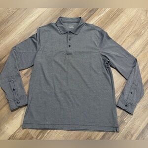 UNTUCKit Men’s size Large 1/4 button down long sleeve collar dress shirt